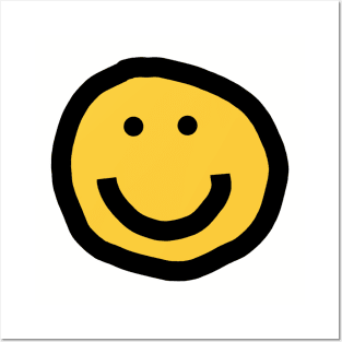 Round Face with Smile Posters and Art